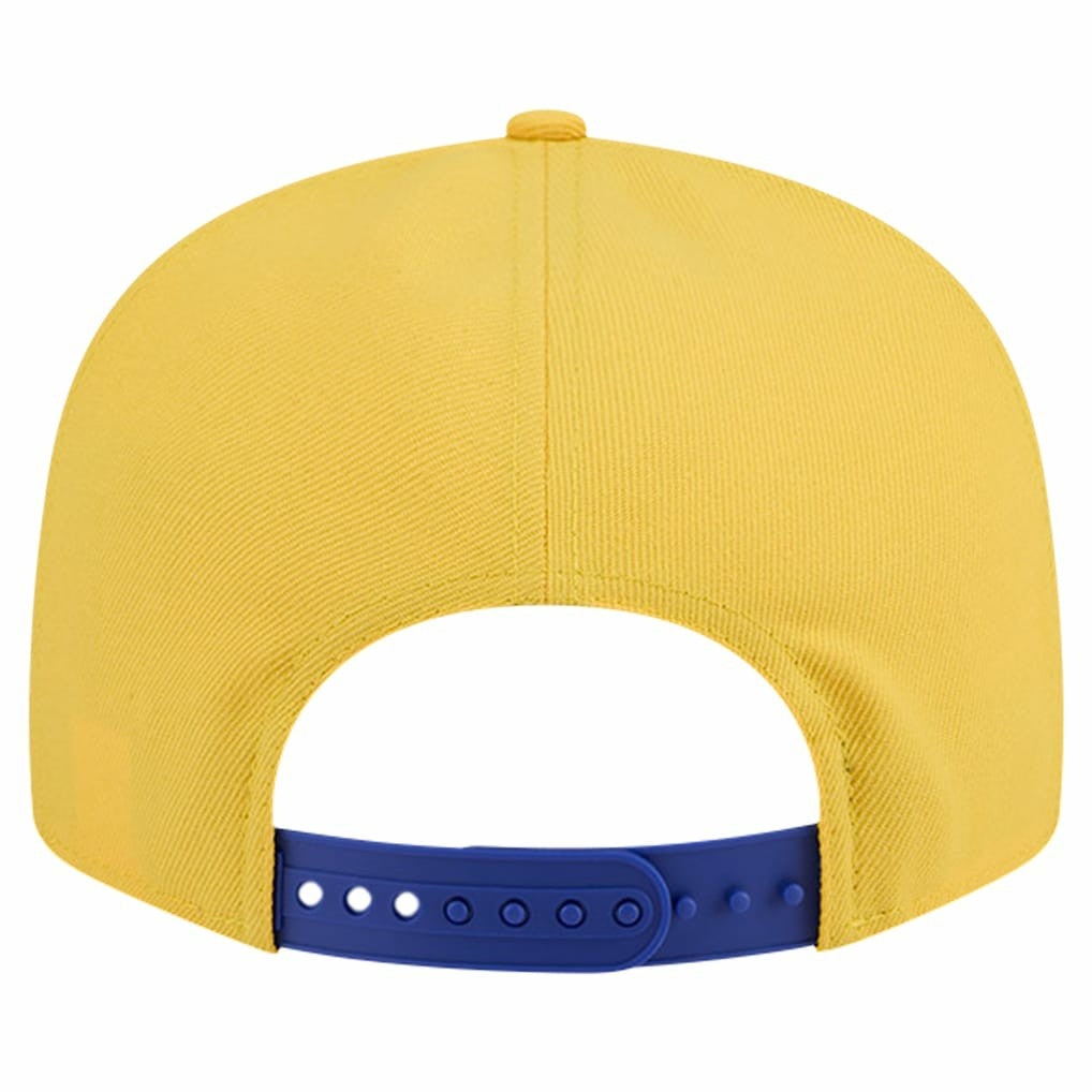 New Era Golden State Warriors Throwback Gradient Tech Font 9FIFTY Snapback Hat White/Royal