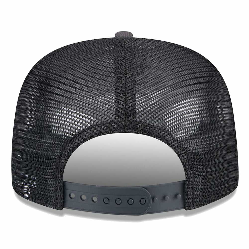 New Era Brooklyn Nets Throwback Team Arch Golfer Snapback Hat Black/Charcoal