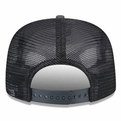 New Era Brooklyn Nets Throwback Team Arch Golfer Snapback Hat Black/Charcoal