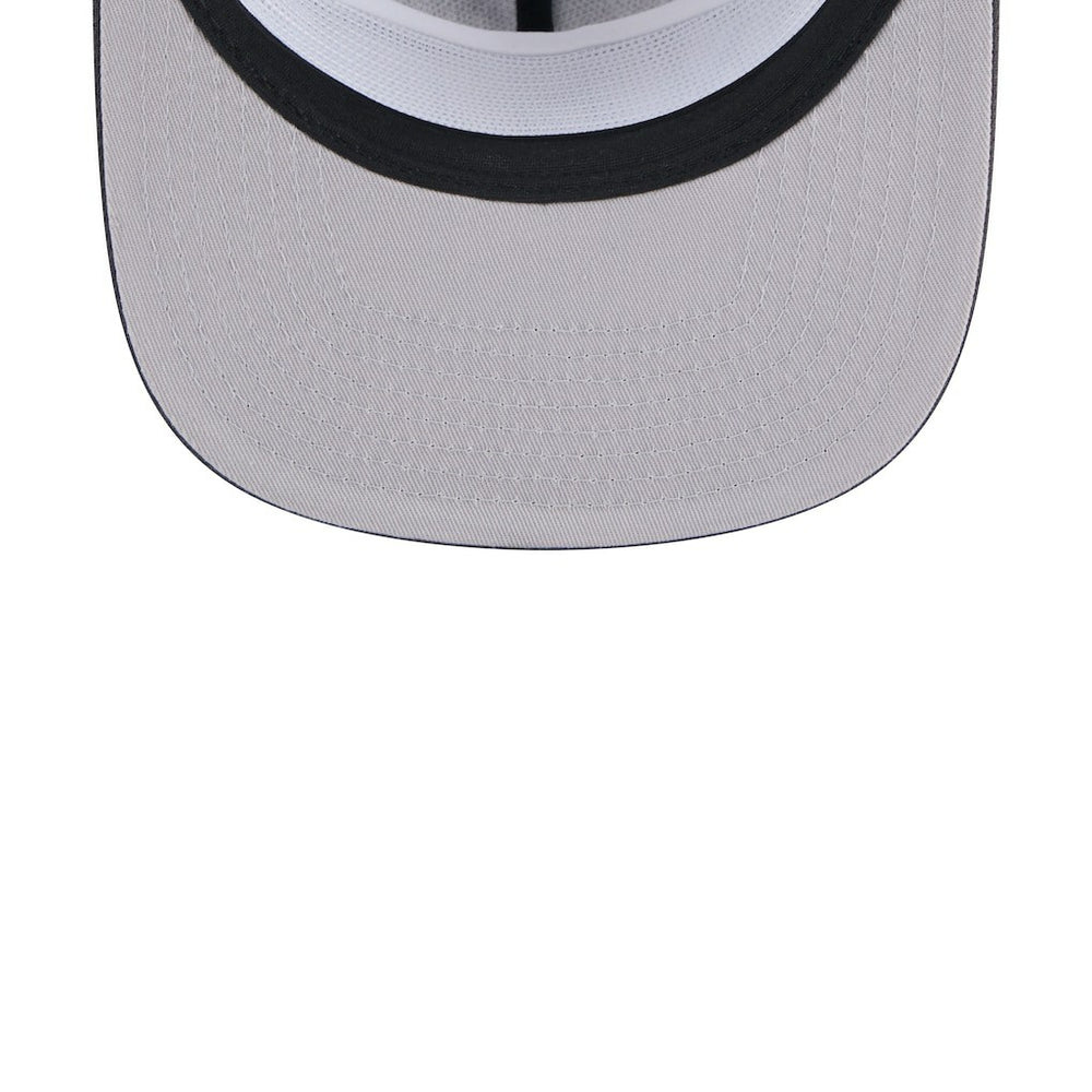 New Era Brooklyn Nets Throwback Team Arch Golfer Snapback Hat Black/Charcoal