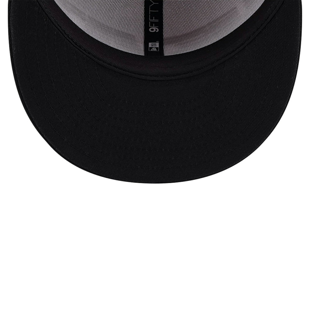 New Era Miami Heat Throwback Gradient Tech Font 9FIFTY Snapback Hat White/Black