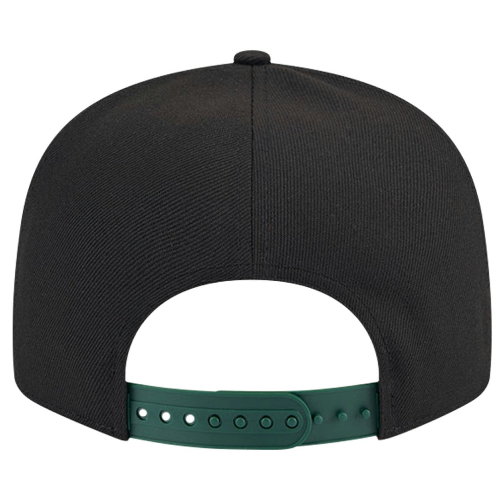 New Era Milwaukee Bucks Throwback Gradient Tech Font 9FIFTY Snapback Hat White/Hunter Green