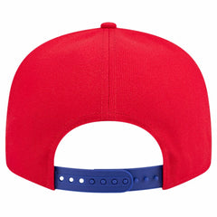 New Era Philadelphia 76ers Throwback Gradient Tech Font 9FIFTY Snapback Hat White/Royal