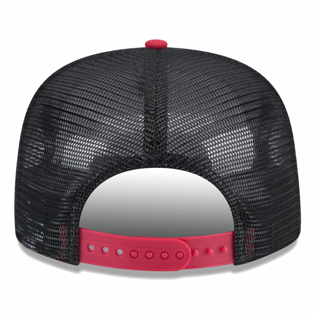 New Era Miami Heat Throwback Team Arch Golfer Snapback Hat Black/Red
