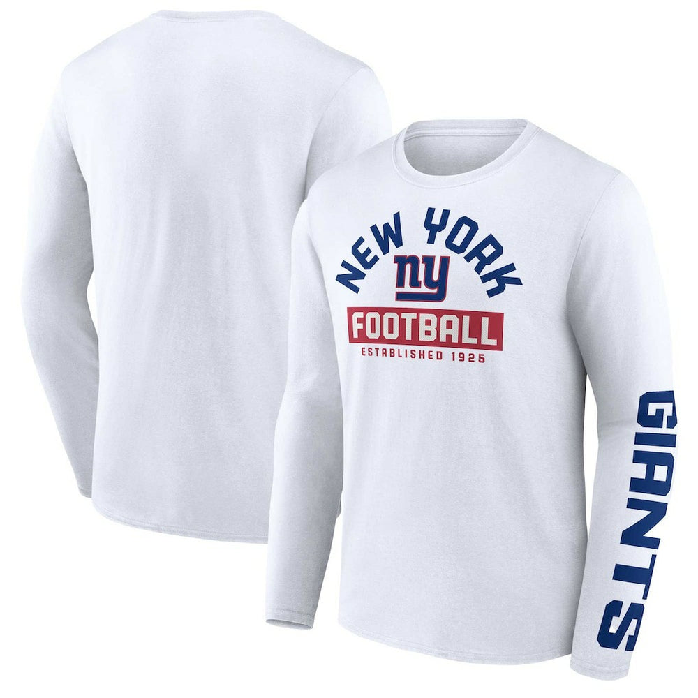 New York Giants Long Sleeve T-Shirt - White - Fanatics