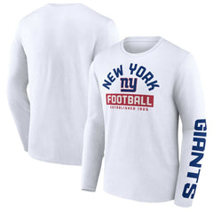 New York Giants Long Sleeve T-Shirt - White - Fanatics