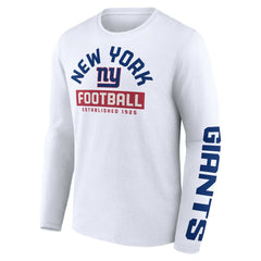 New York Giants Long Sleeve T-Shirt - White - Fanatics