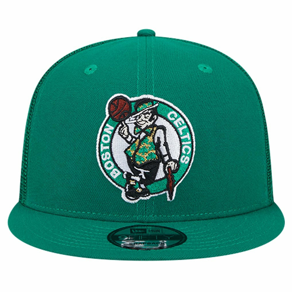 New Era Boston Celtics Meshback 9FIFTY Snapback Hat Kelly Green