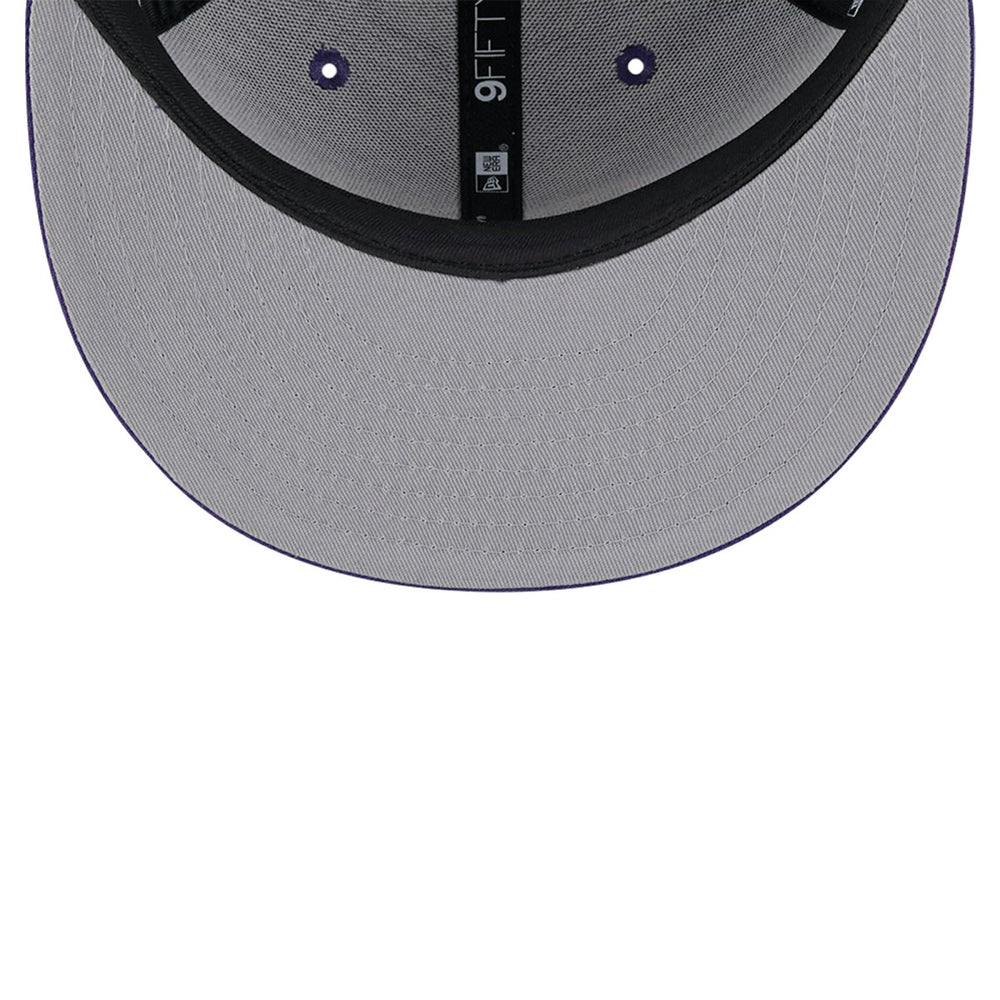 New Era Phoenix Suns Script Side Patch 9FIFTY Snapback Hat Purple