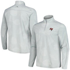 Tampa Bay Buccaneers Delray Frond IslandZone Half-Zip Sweatshirt - Gray - Tommy Bahama