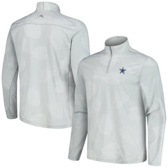 Dallas Cowboys Delray Frond IslandZone Half-Zip Sweatshirt - Gray - Tommy Bahama