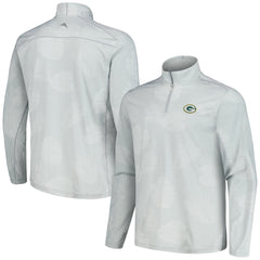 Green Bay Packers Delray Frond IslandZone Half-Zip Sweatshirt - Gray - Tommy Bahama