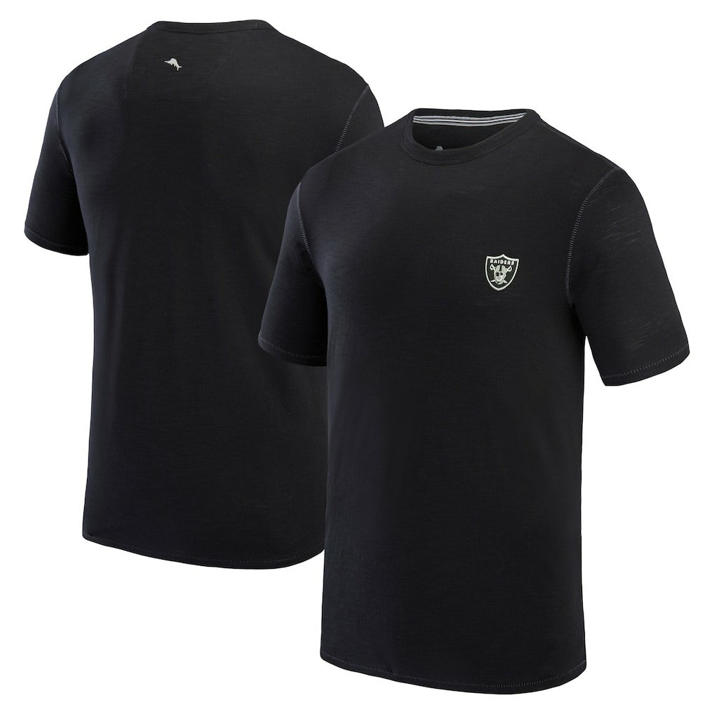 Las Vegas Raiders Bali Beach T-Shirt - Black - Tommy Bahama