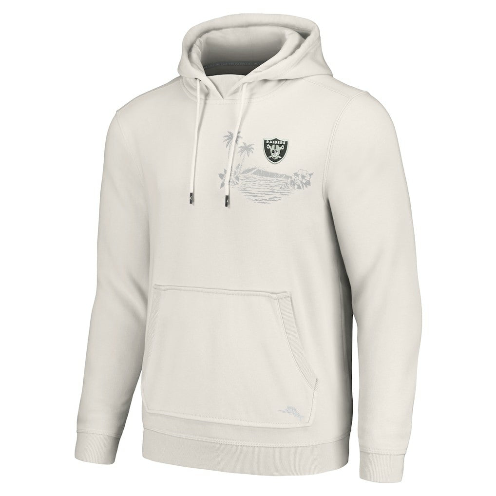 Las Vegas Raiders Home Game Pullover Hoodie - White - Tommy Bahama