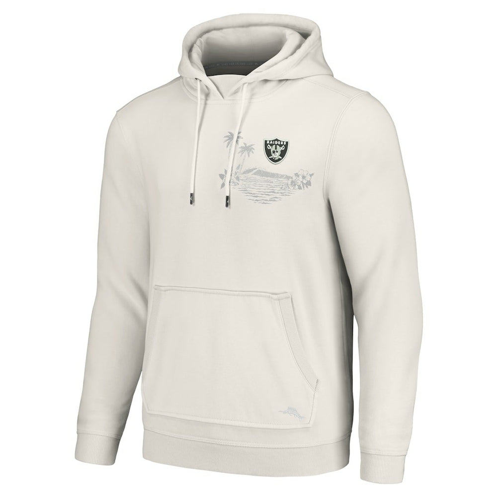 Las Vegas Raiders Home Game Pullover Hoodie - White - Tommy Bahama