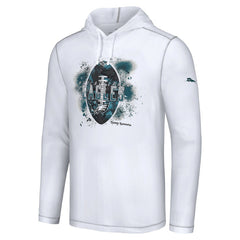 Philadelphia Eagles Graffiti Touchdown Pullover Hoodie - White - Tommy Bahama