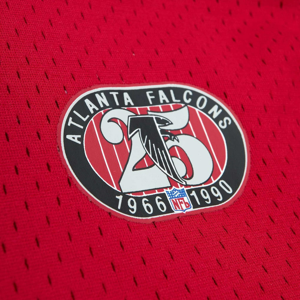 Deion Sanders Atlanta Falcons Retired Player Name & Number Mesh Top - Red - Mitchell & Ness