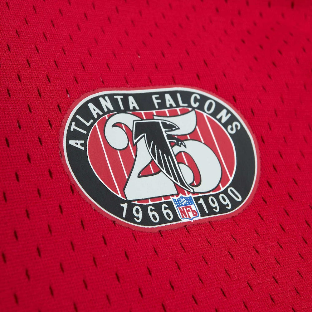 Deion Sanders Atlanta Falcons Retired Player Name & Number Mesh Top - Red - Mitchell & Ness