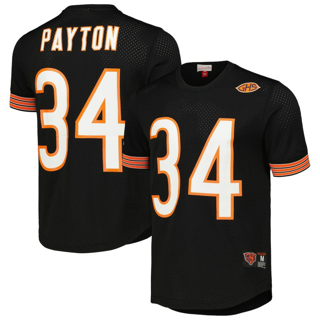 Walter Payton Chicago Bears Retired Player Name & Number Mesh Top - Black - Mitchell & Ness