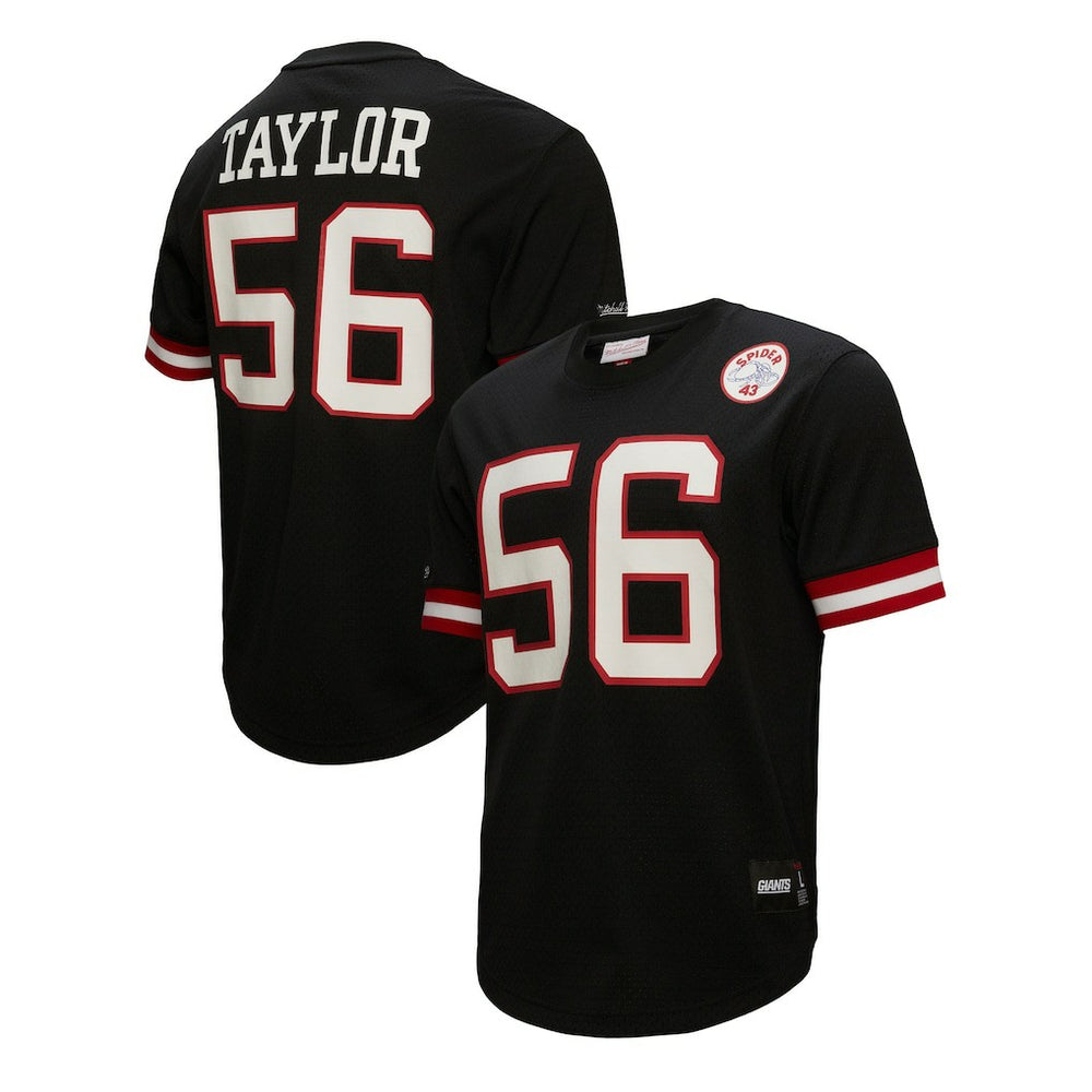 Lawrence Taylor New York Giants Retired Player Name & Number Mesh Top - Black - Mitchell & Ness