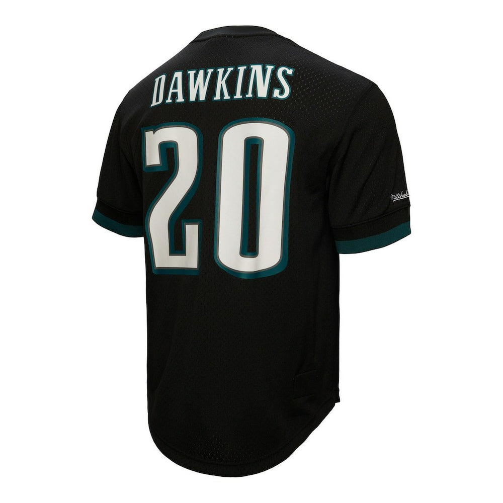 Brian Dawkins Philadelphia Eagles Retired Player Name & Number Mesh Top - Black - Mitchell & Ness