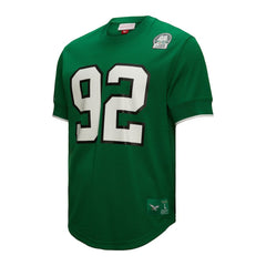 Reggie White Philadelphia Eagles Retired Player Name & Number Mesh Top - Kelly Green - Mitchell & Ness