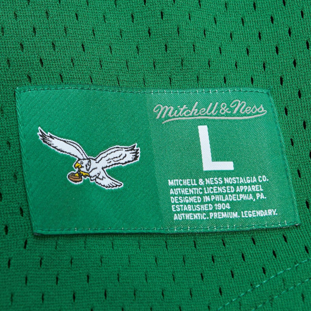 Reggie White Philadelphia Eagles Retired Player Name & Number Mesh Top - Kelly Green - Mitchell & Ness