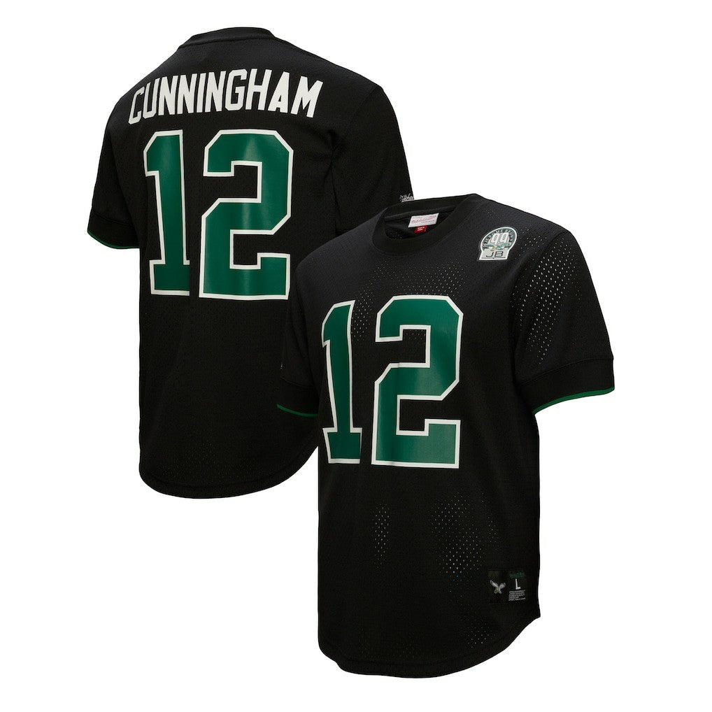 Randall Cunningham Philadelphia Eagles Retired Player Name & Number Mesh Top - Black - Mitchell & Ness