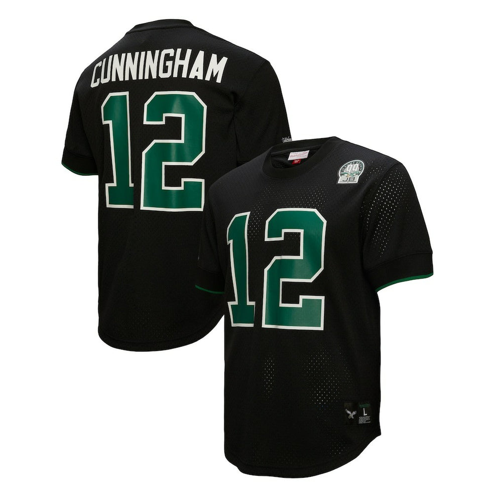 Randall Cunningham Philadelphia Eagles Retired Player Name & Number Mesh Top - Black - Mitchell & Ness