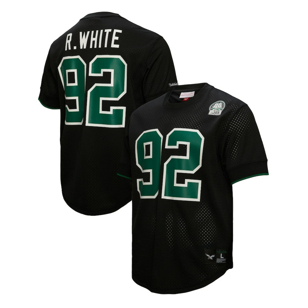 Reggie White Philadelphia Eagles Retired Player Name & Number Mesh Top - Black - Mitchell & Ness
