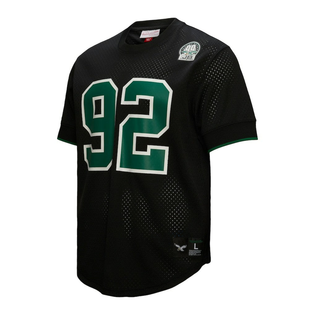 Reggie White Philadelphia Eagles Retired Player Name & Number Mesh Top - Black - Mitchell & Ness