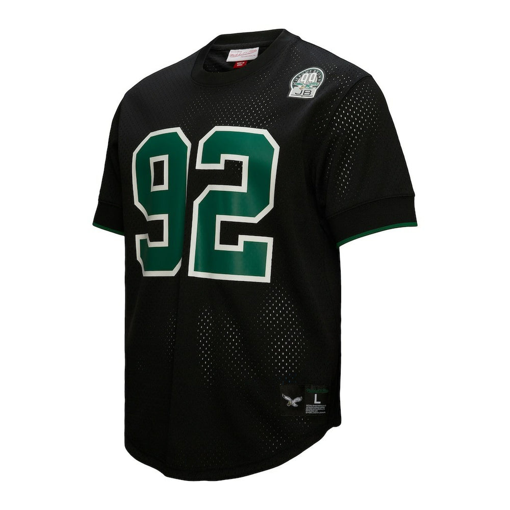 Reggie White Philadelphia Eagles Retired Player Name & Number Mesh Top - Black - Mitchell & Ness