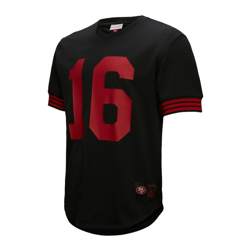 Joe Montana San Francisco 49ers Retired Player Name & Number Mesh Top - Black - Mitchell & Ness