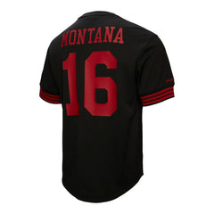 Joe Montana San Francisco 49ers Retired Player Name & Number Mesh Top - Black - Mitchell & Ness