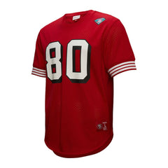 Jerry Rice San Francisco 49ers Retired Player Name & Number Mesh Top - Scarlet - Mitchell & Ness