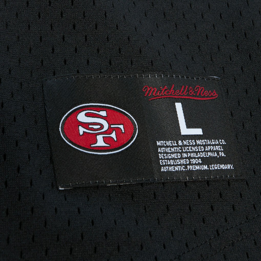 Steve Young San Francisco 49ers Retired Player Name & Number Mesh Top - Black - Mitchell & Ness