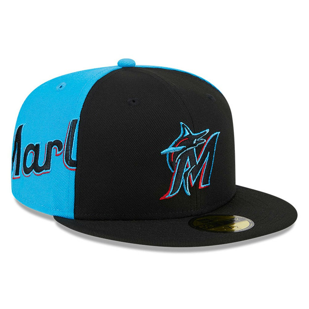 Miami Marlins New Era Gameday Sideswipe 59FIFTY Fitted Hat Outlet