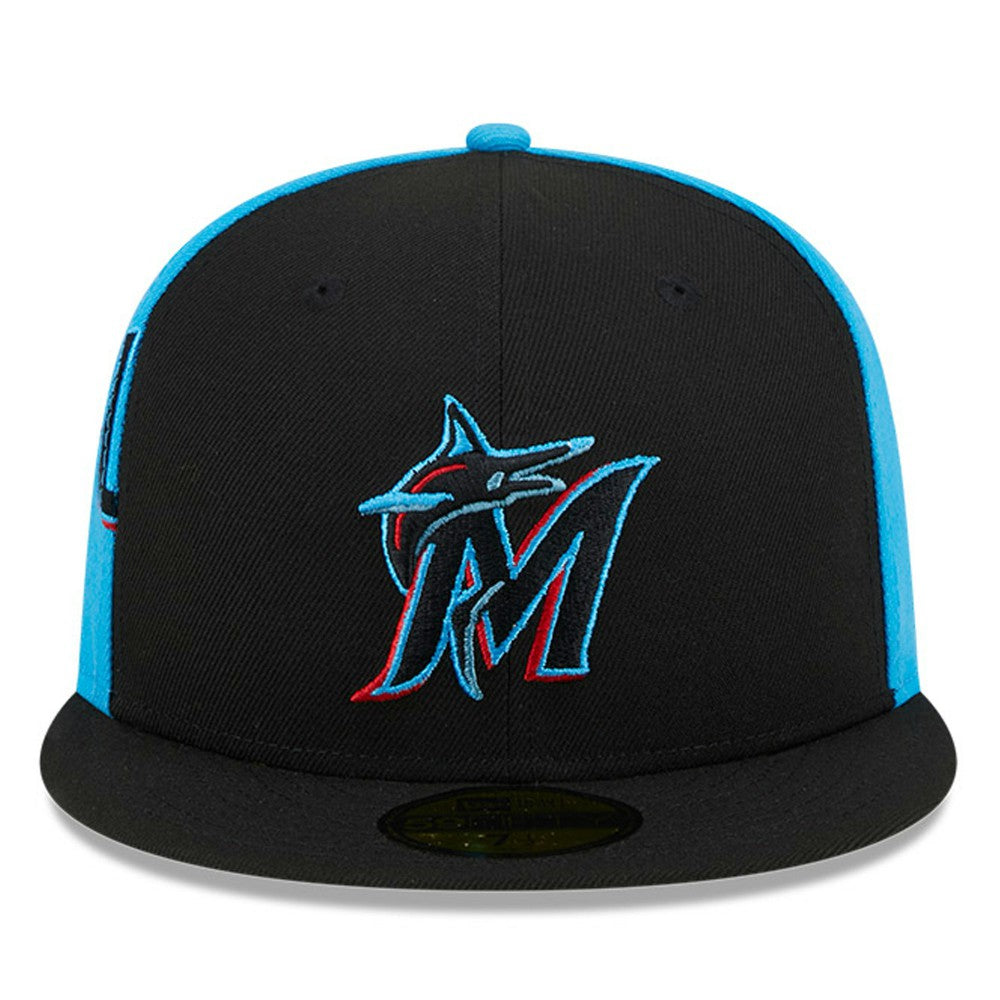Miami Marlins New Era Gameday Sideswipe 59FIFTY Fitted Hat Outlet