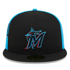 Miami Marlins New Era Gameday Sideswipe 59FIFTY Fitted Hat Outlet