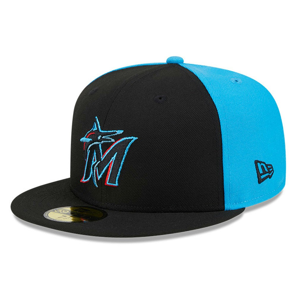 Miami Marlins New Era Gameday Sideswipe 59FIFTY Fitted Hat Outlet