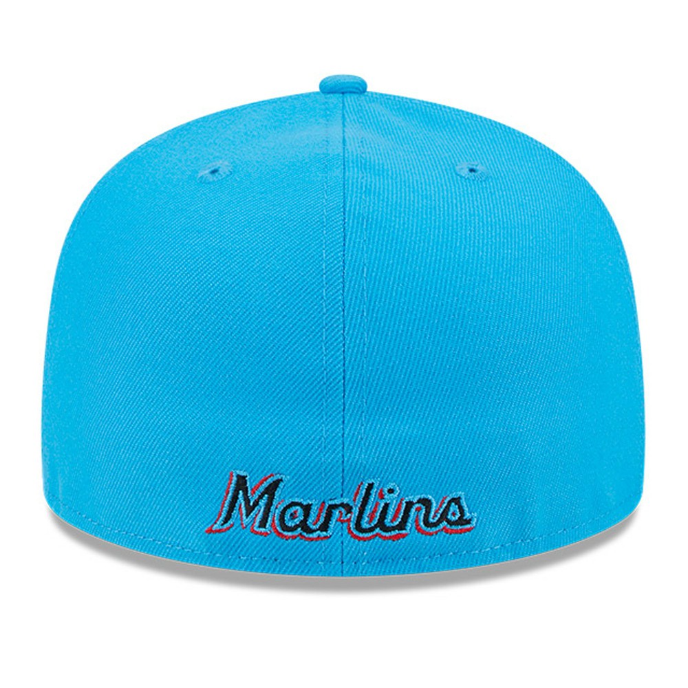 Miami Marlins New Era Gameday Sideswipe 59FIFTY Fitted Hat Outlet