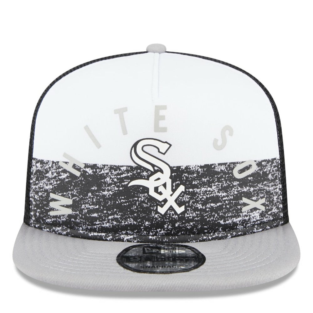 Chicago White Sox New Era Team Foam Front A-Frame Trucker 9FIFTY Snapback Hat Discount