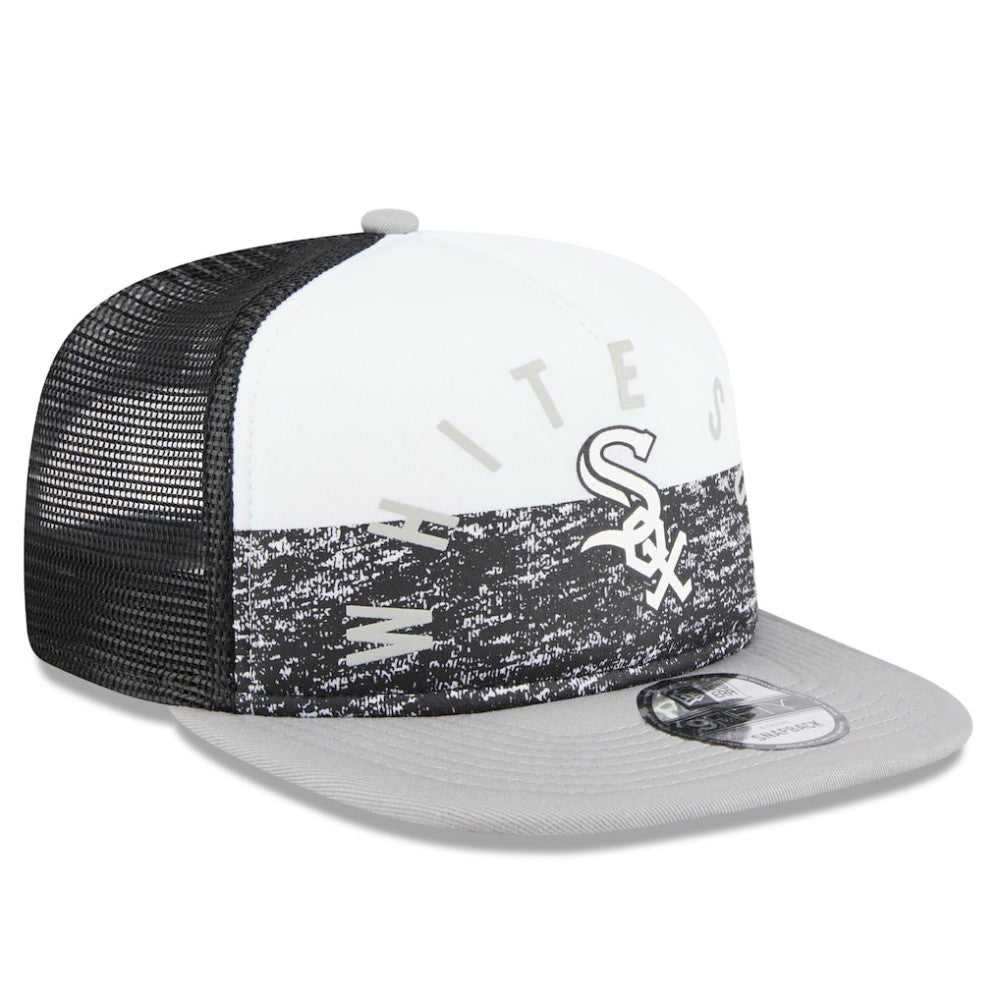 Chicago White Sox New Era Team Foam Front A-Frame Trucker 9FIFTY Snapback Hat Discount