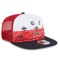 Los Angeles Angels New Era Team Foam Front A-Frame Trucker 9FIFTY Snapback Hat Outlet