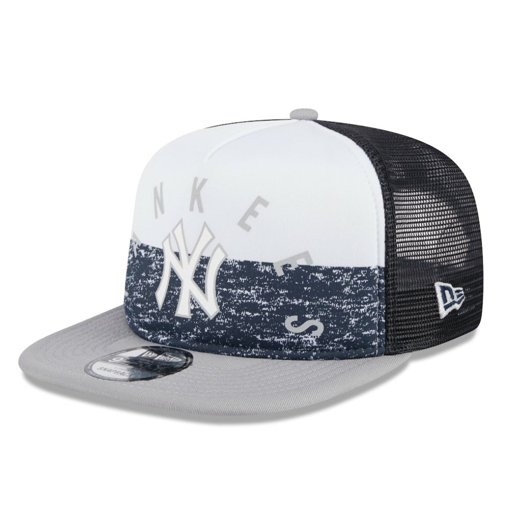 New York Yankees New Era Team Foam Front A-Frame Trucker 9FIFTY Snapback Hat Outlet