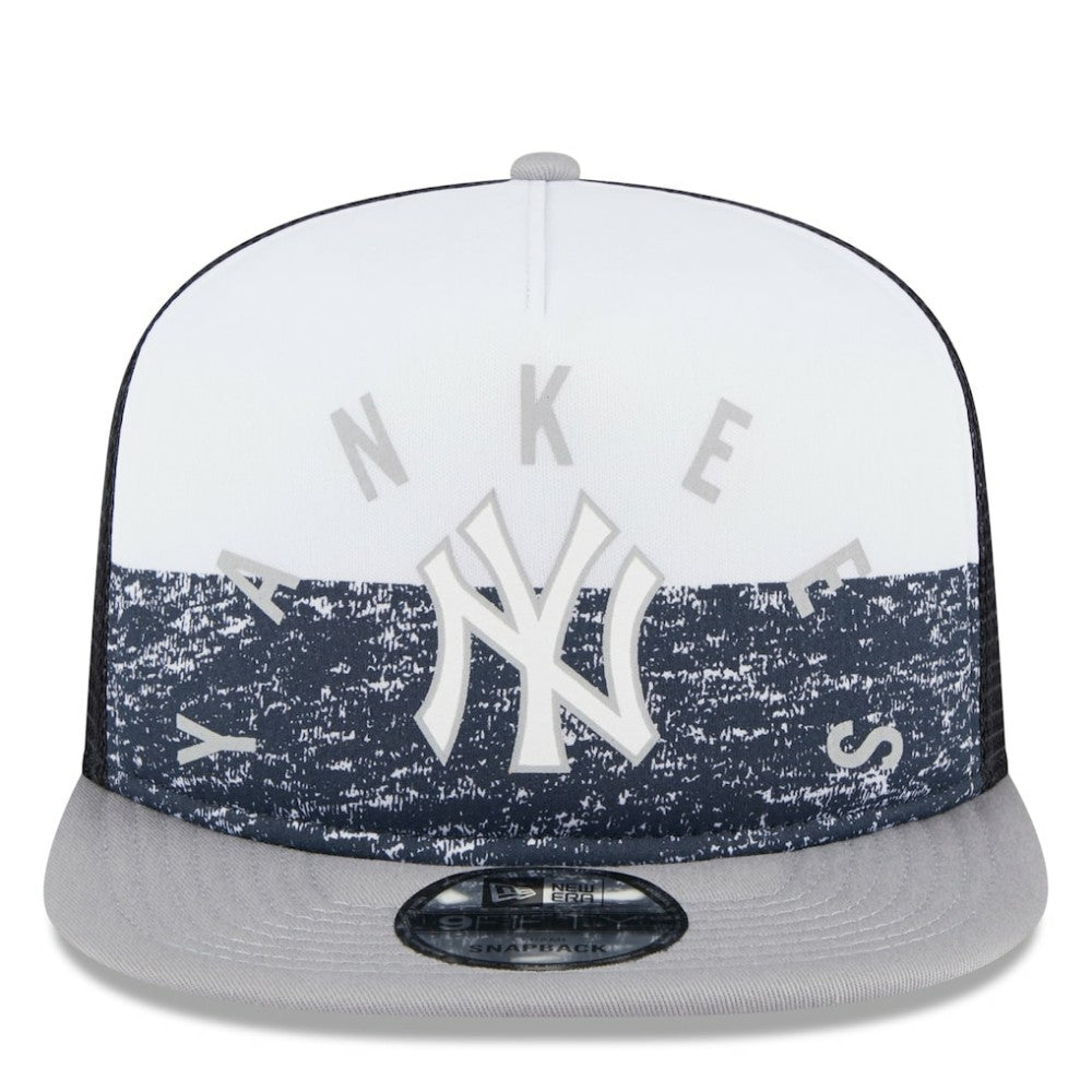New York Yankees New Era Team Foam Front A-Frame Trucker 9FIFTY Snapback Hat Outlet
