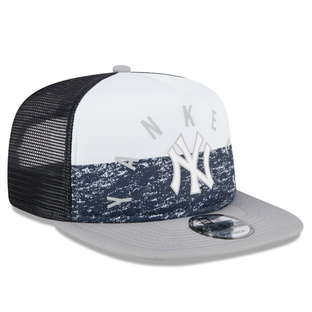 New York Yankees New Era Team Foam Front A-Frame Trucker 9FIFTY Snapback Hat Outlet