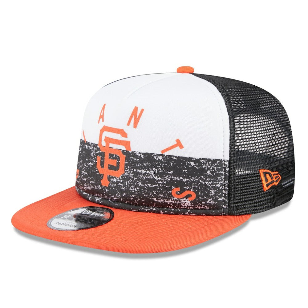San Francisco Giants New Era Team Foam Front A-Frame Trucker 9FIFTY Snapback Hat Discount