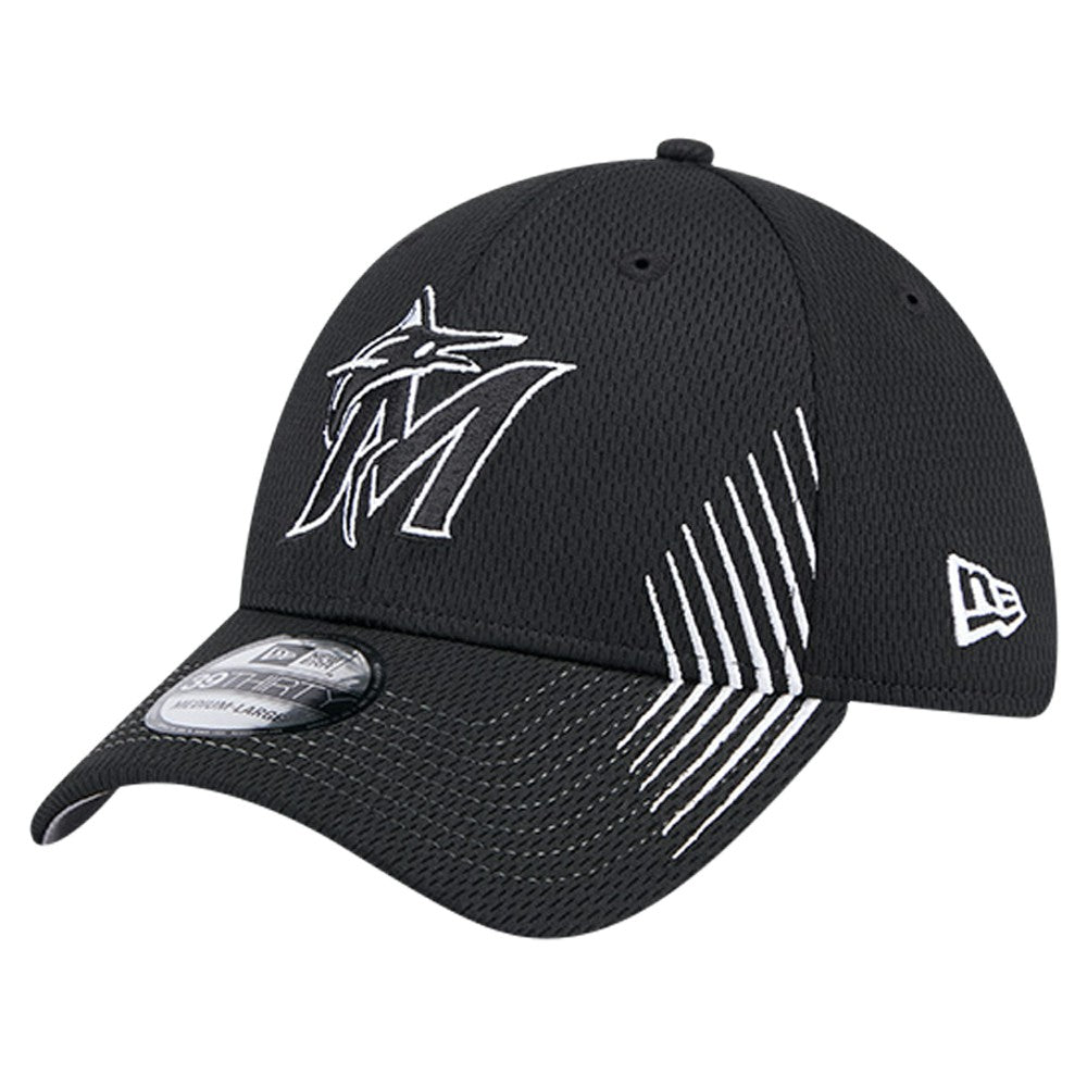 Miami Marlins New Era Active Dash Mark 39THIRTY Flex Hat Outlet
