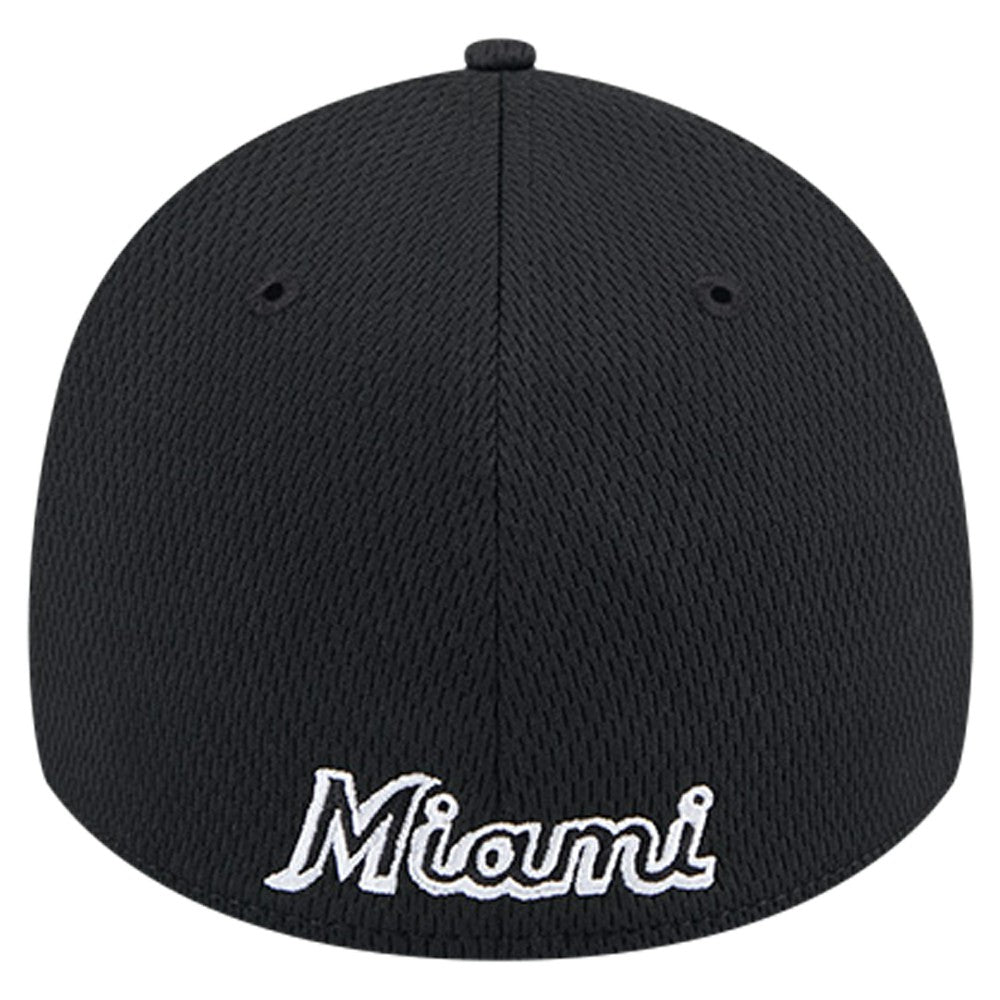 Miami Marlins New Era Active Dash Mark 39THIRTY Flex Hat Outlet